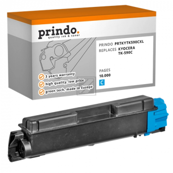 Prindo Toner-Kit cyan (PRTKYTK590CXL) ersetzt TK-590C
