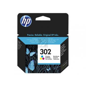 HP Tintendruckkopf cyan/gelb/magenta (F6U65AE, 302)