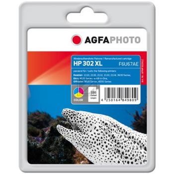 Agfaphoto Tintendruckkopf cyan/gelb/magenta (APHP302XLC) ersetzt 302XL