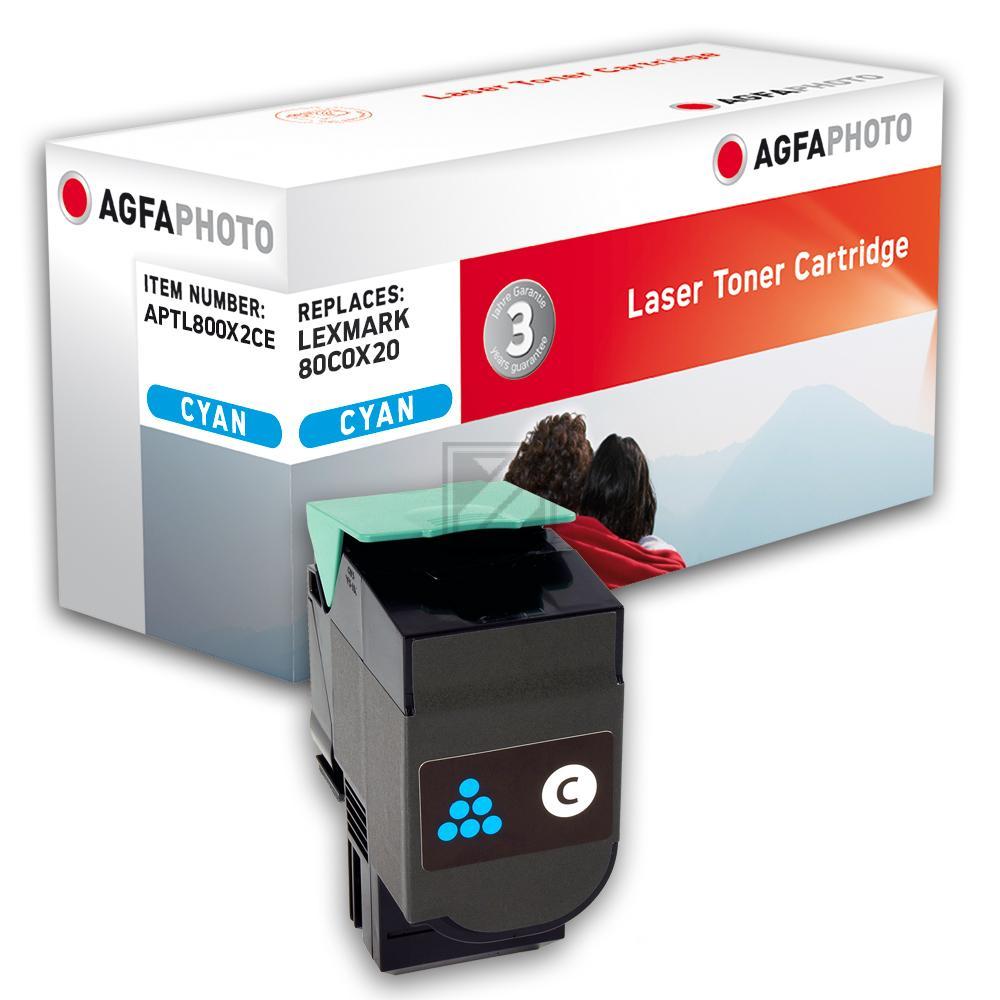 Agfaphoto Toner-Kit cyan (APTL800X2CE) ersetzt 800X2