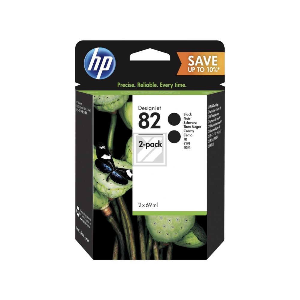 HP Tintenpatrone 2 x schwarz (P2V34A, 82)