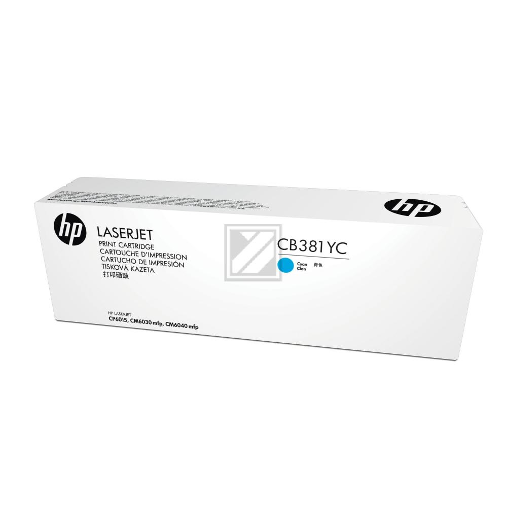 HP Toner-Kit Contract (nur für Vertragskunden) cyan (CB381YC, 824AC)