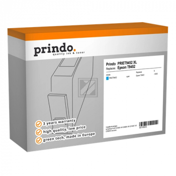 Prindo Tintenpatrone cyan HC (PRIET9452) ersetzt T9452