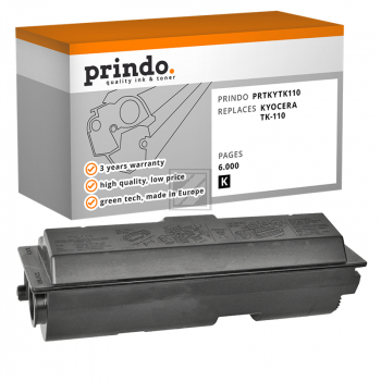 Prindo Toner-Kit schwarz HC (PRTKYTK110) ersetzt TK-110