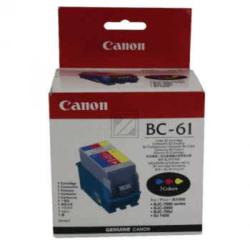 Canon Tintendruckkopf BC-61C/BCI-61C 3-farbig (0918A002, BC-61C)
