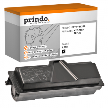Prindo Toner-Kit schwarz (PRTKYTK130) ersetzt TK-130