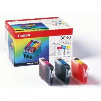Canon Tintenpatrone gelb, magenta, cyan (0935A002, BC-81)