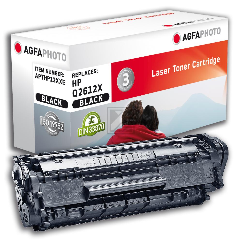Agfaphoto Toner-Kartusche schwarz HC plus (APTHP12XXE) ersetzt 12A
