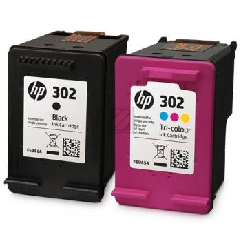 HP Tintendruckkopf cyan/gelb/magenta, schwarz (X4D37AE#301, 302)