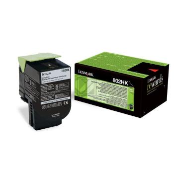 Lexmark Toner-Kit Return schwarz HC plus (80C2HK0, 802HK)