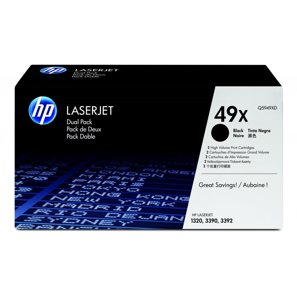 HP Toner-Kartusche 2 x schwarz HC (Q5949XD, 49XD)
