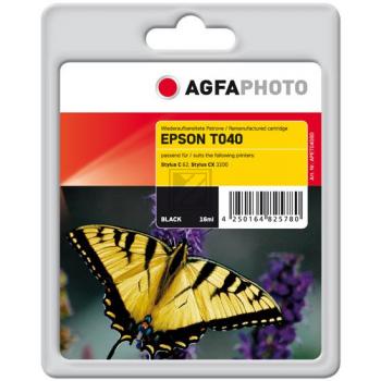 Agfaphoto Tintenpatrone schwarz (APET040BD) ersetzt T040, 01435