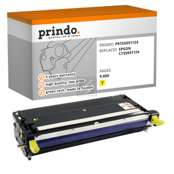 Prindo Toner-Kartusche gelb HC (PRTES051124) ersetzt 1124
