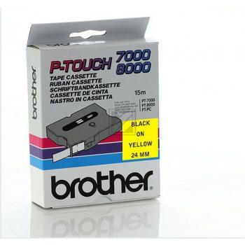 Brother Schriftbandkassette schwarz/gelb (TX-651)