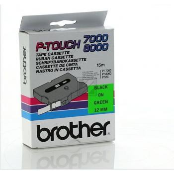 Brother Schriftbandkassette schwarz/grün (TX-731)