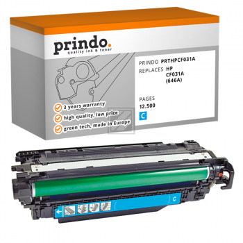 Prindo Toner-Kartusche cyan (PRTHPCF031A) ersetzt 646A