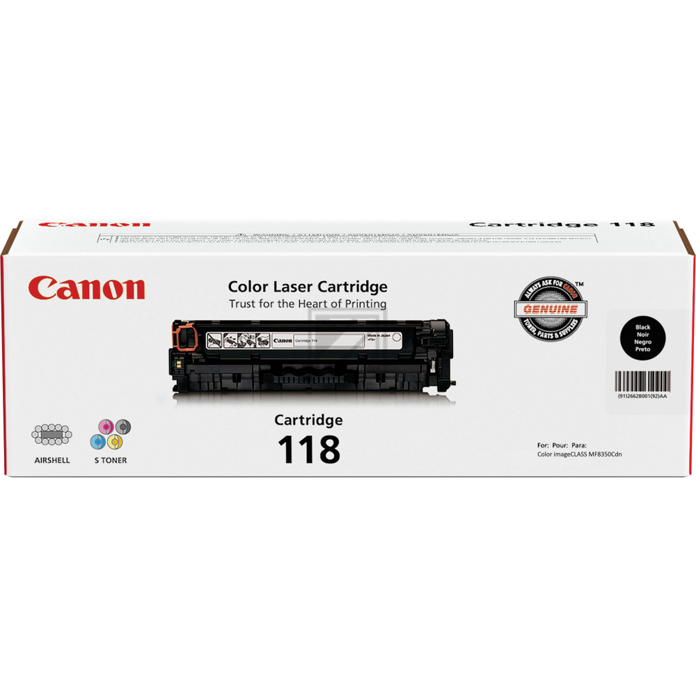 Canon Toner-Kartusche schwarz (2662B001AA, CL-118BK)