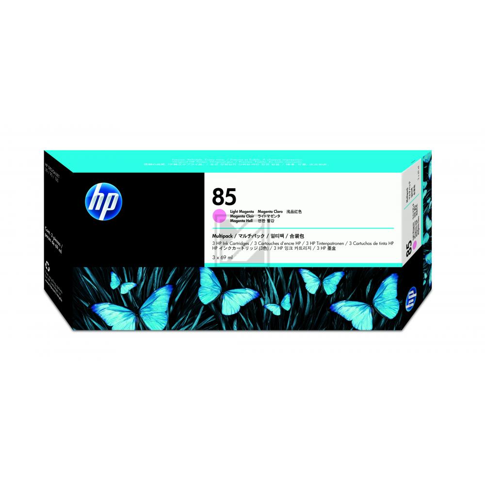 HP Tintenpatrone 3 x magenta light (C9435A, 85)