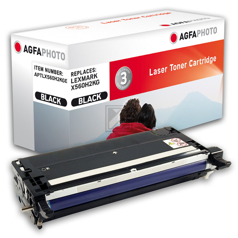 Agfaphoto Toner-Kartusche schwarz (APTLX560H2KGE) ersetzt X560H2KG