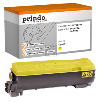 Prindo Toner-Kit gelb (PRTKYTK570Y) ersetzt TK-570Y