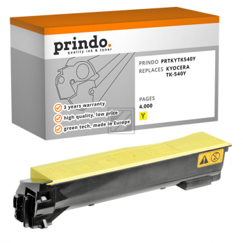 Prindo Toner-Kit gelb (PRTKYTK540Y) ersetzt TK-540Y