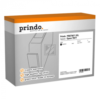 Prindo Tintenpatrone schwarz HC (PRIET9071) ersetzt T9071
