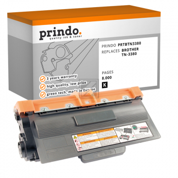 Prindo Toner-Kartusche (Basic) schwarz HC (PRTBTN3380Basic) ersetzt TN-3380