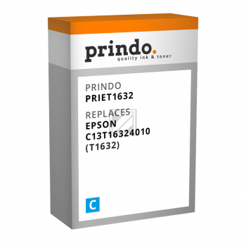Prindo Tintenpatrone cyan HC (PRIET1632) ersetzt T1632
