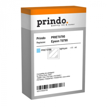 Prindo Tintenpatrone cyan light (PRIET0795) ersetzt T0795