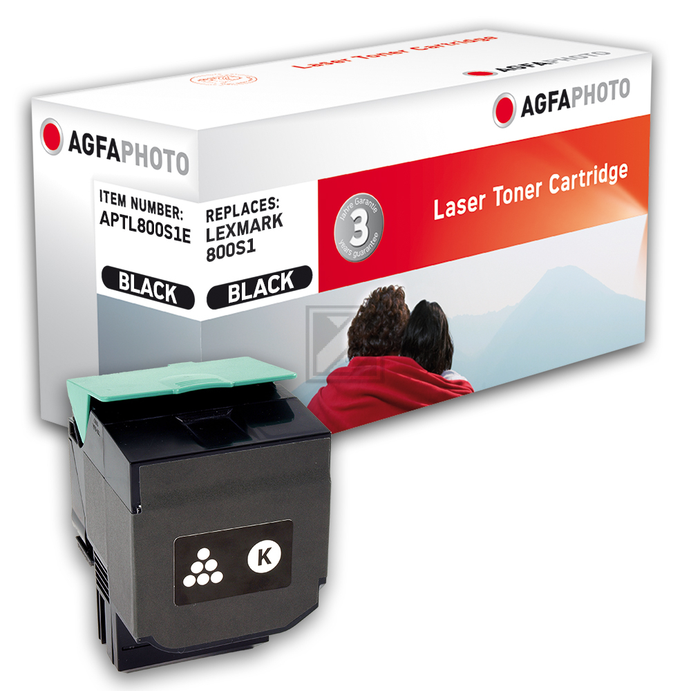 Agfaphoto Toner-Kit schwarz HC (APTL800S1E) ersetzt 800S1