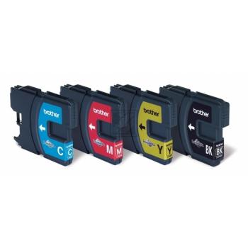 Brother Tintenpatrone gelb magenta schwarz cyan 3 x 325 Seiten (LC-1100VB50PDR)