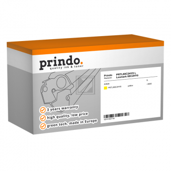 Prindo Toner-Kit gelb HC plus (PRTL80C2HY0) ersetzt 802HY