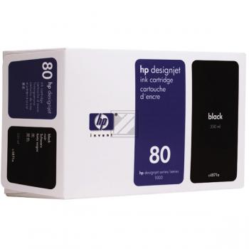 HP Tintenpatrone schwarz (C4871A, 80)
