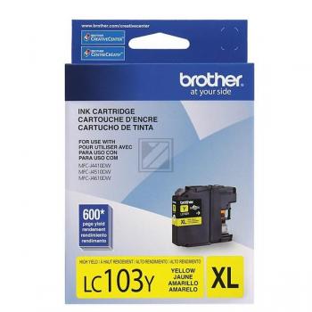 Brother Tintenpatrone gelb HC (LC-103Y)