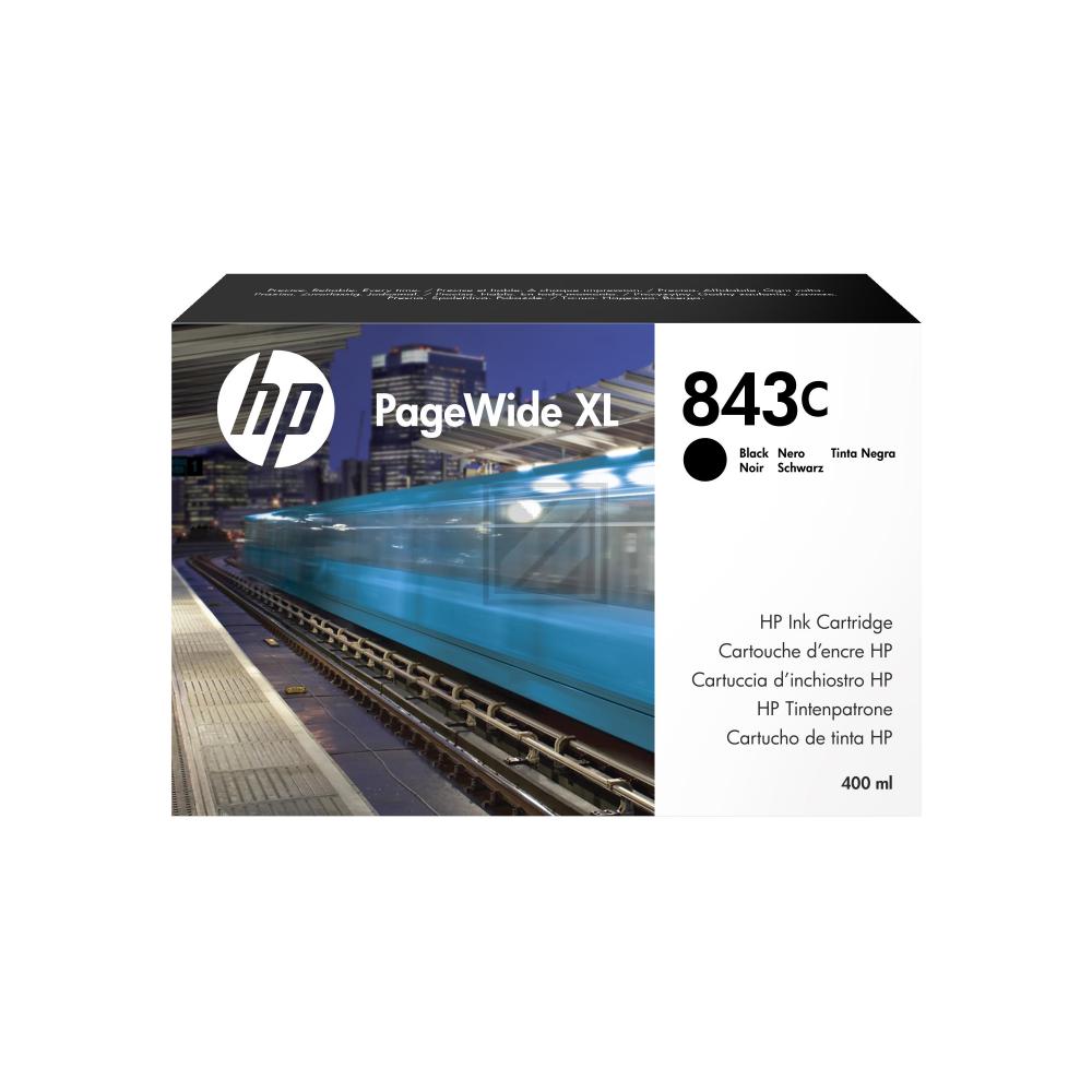 HP Tintenpatrone schwarz (C1Q65A, 843C)
