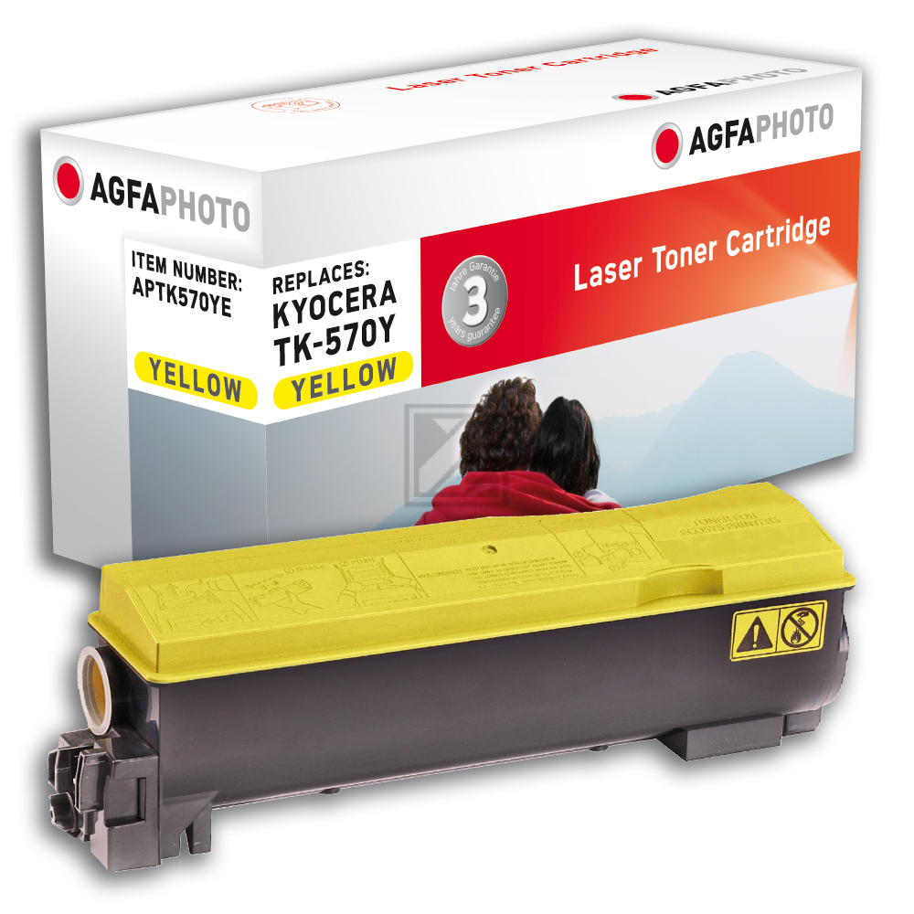 Agfaphoto Toner-Kit gelb (APTK570YE) ersetzt TK-570Y