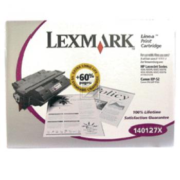 Lexmark Toner-Kartusche schwarz HC (140127X) ersetzt 27X, EP-52