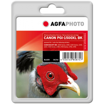 Agfaphoto Tintenpatrone schwarz HC plus (APCPGI1500XLB) ersetzt PGI-1500XLBK