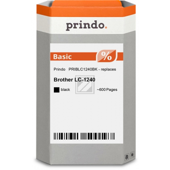 Prindo Tintenpatrone (Basic) schwarz (PRIBLC1240BK) ersetzt LC-1240BK