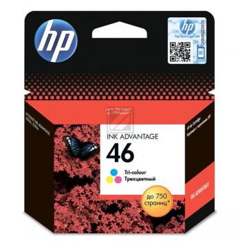 HP Tintendruckkopf cyan/gelb/magenta (CZ638AE, 46)