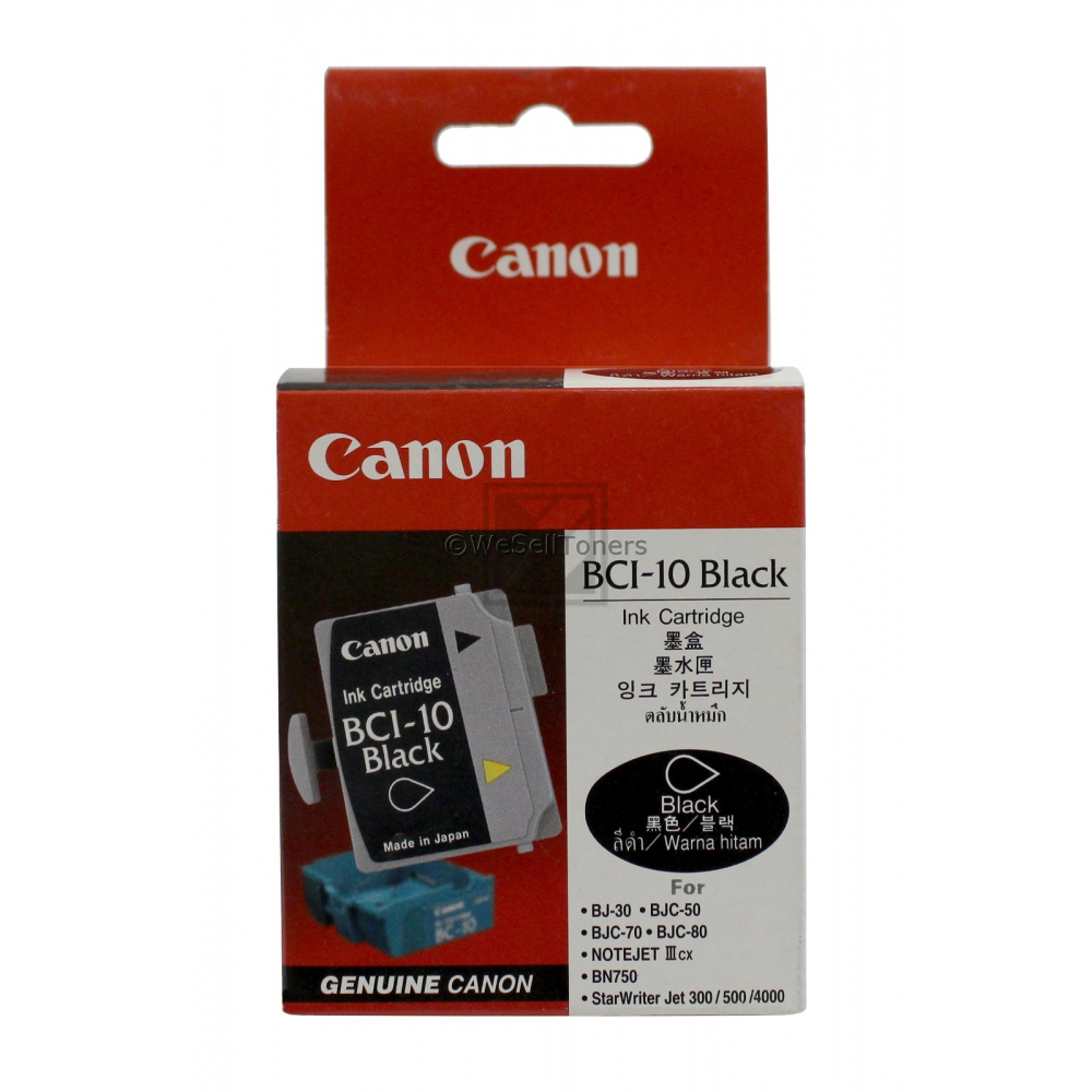 Canon Tintenpatrone (für BC-10BK) 3 x schwarz (0956A002AA, BCI-10BK)