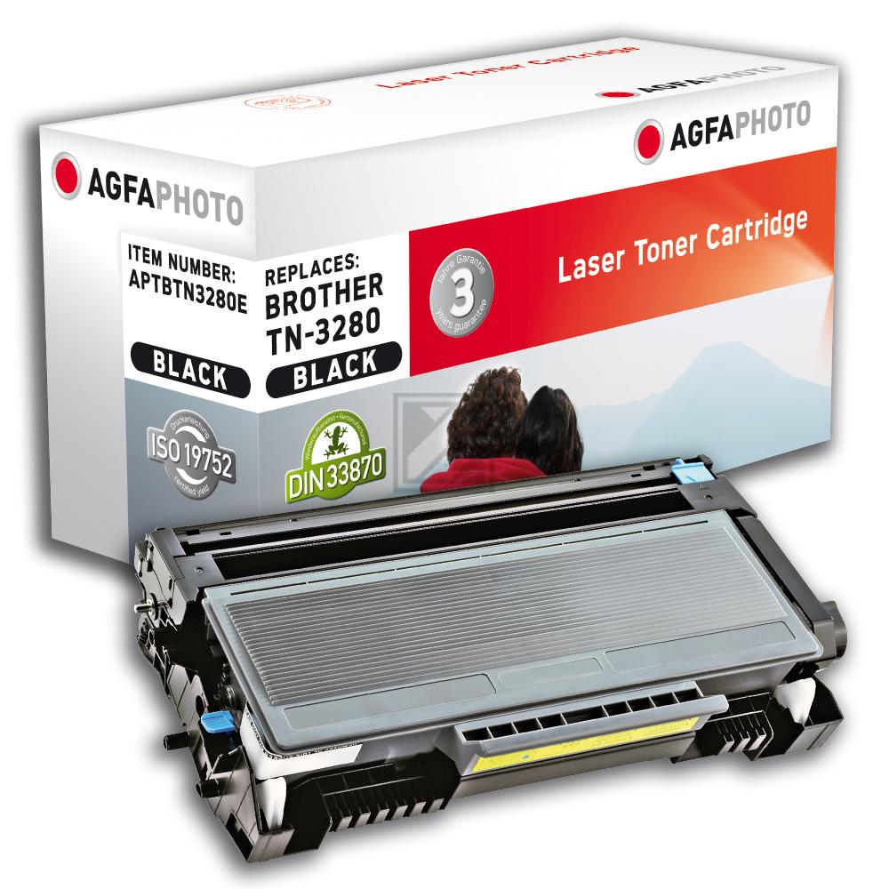 Agfaphoto Toner-Kit 2 x schwarz HC (APTBTN3280DUOE) ersetzt TN-3280