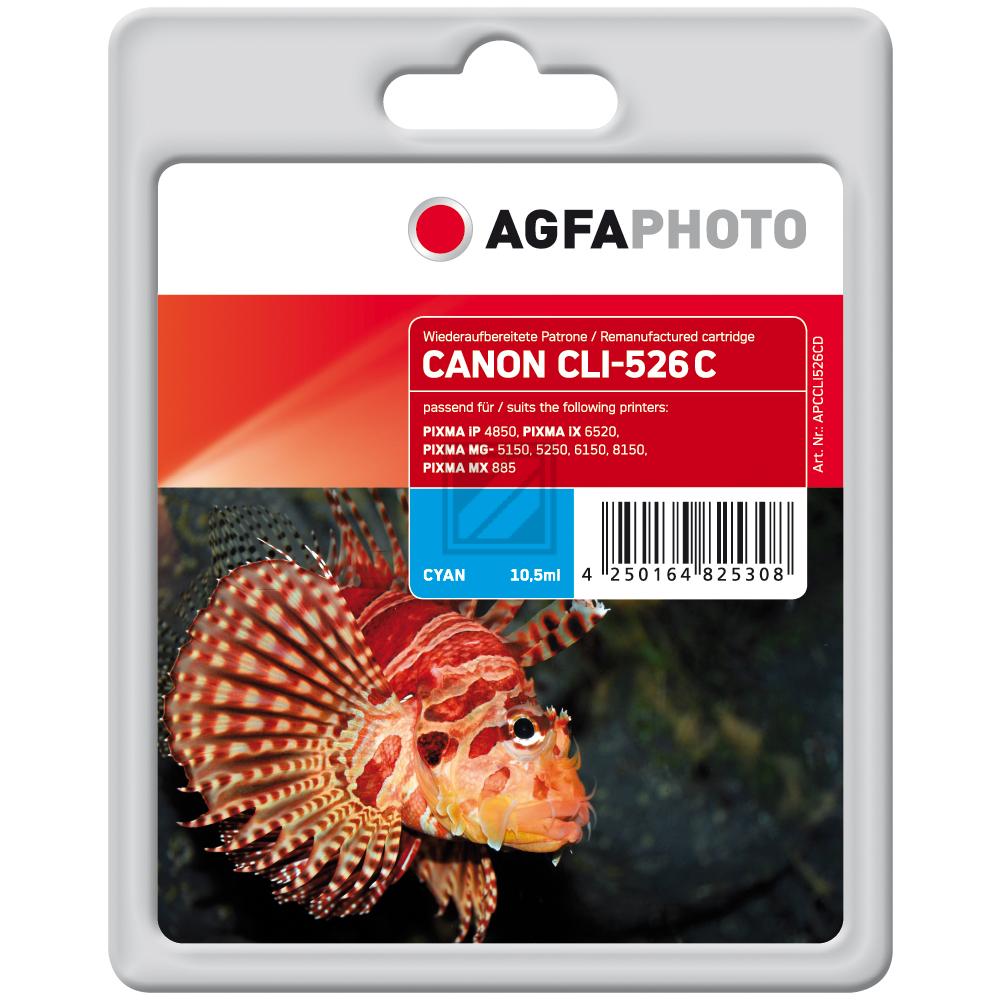 Agfaphoto Tintenpatrone cyan (APCCLI526CD) ersetzt CLI-526C