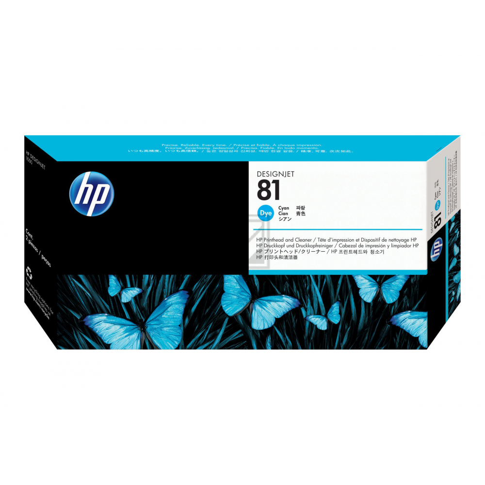 HP Tintendruckkopf cyan (C4951A, 81)