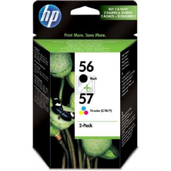 HP Tintendruckkopf cyan/gelb/magenta, schwarz HC (SA342AE#301, 56, 57)