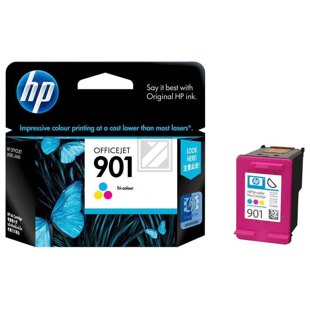 HP Tintendruckkopf cyan/gelb/magenta (CC656AE#UUS, 901)