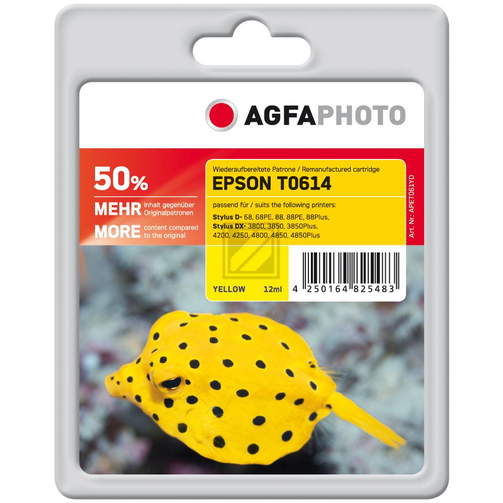 Agfaphoto Tintenpatrone gelb (APET061YD) ersetzt T0614