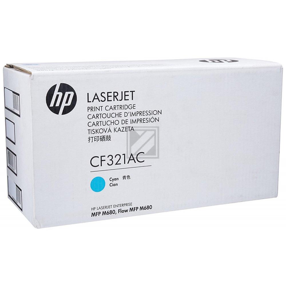 HP Toner-Kartusche Contract (nur für Vertragskunden) cyan (CF321AH, 653AH)