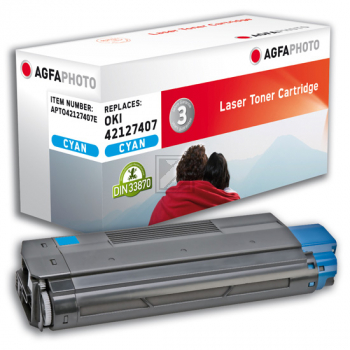 Agfaphoto Toner-Kit cyan HC (APTO42127407E) ersetzt TYPE-C6