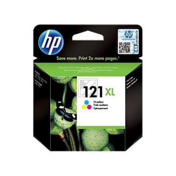 HP Tintendruckkopf cyan/gelb/magenta HC (CC644HE, 121XL)